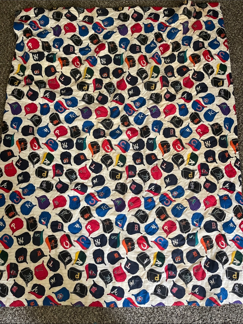 Sports throw blanket reversible multi colored